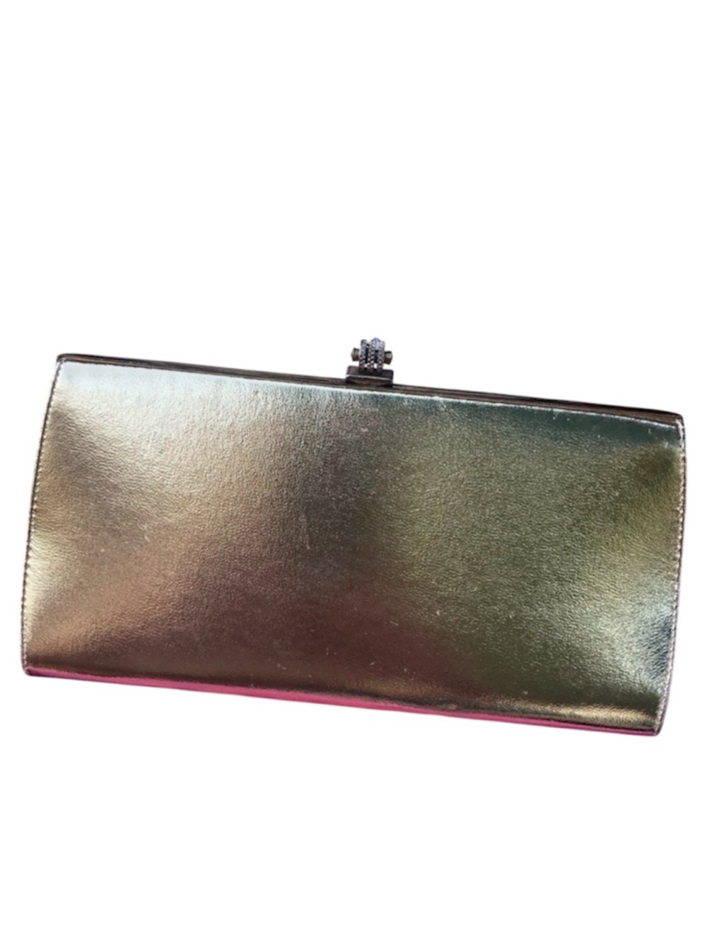 Vintage John Hort gold metalic evening wristlet